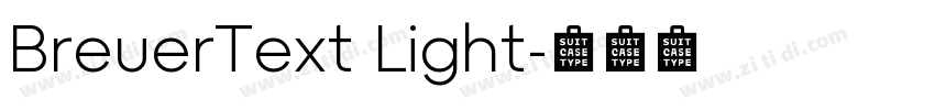 BreuerText Light字体转换